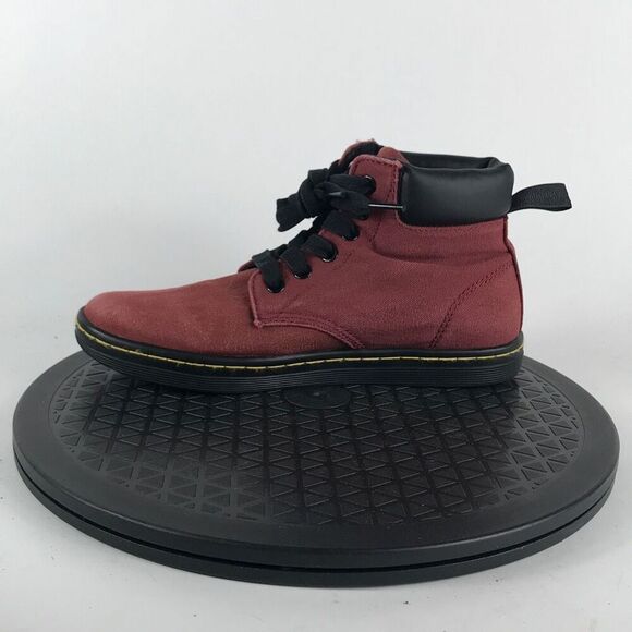 Dr. Martens Maelly Red Canvas Ankle Bouts Women’s Size 6 - Picture 9 of 12